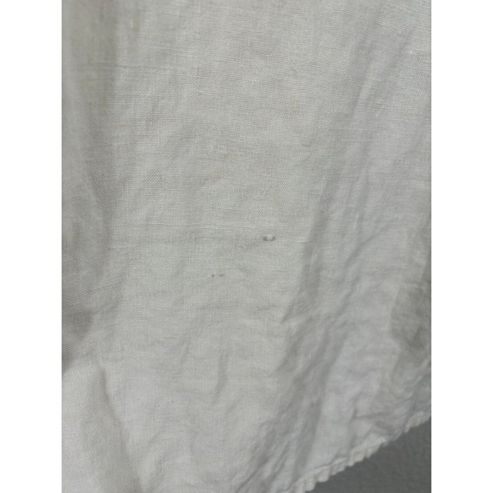 Match Point Dress Womens Small White Linen Sleeveless V-Neck Pockets - Picture 9 of 12